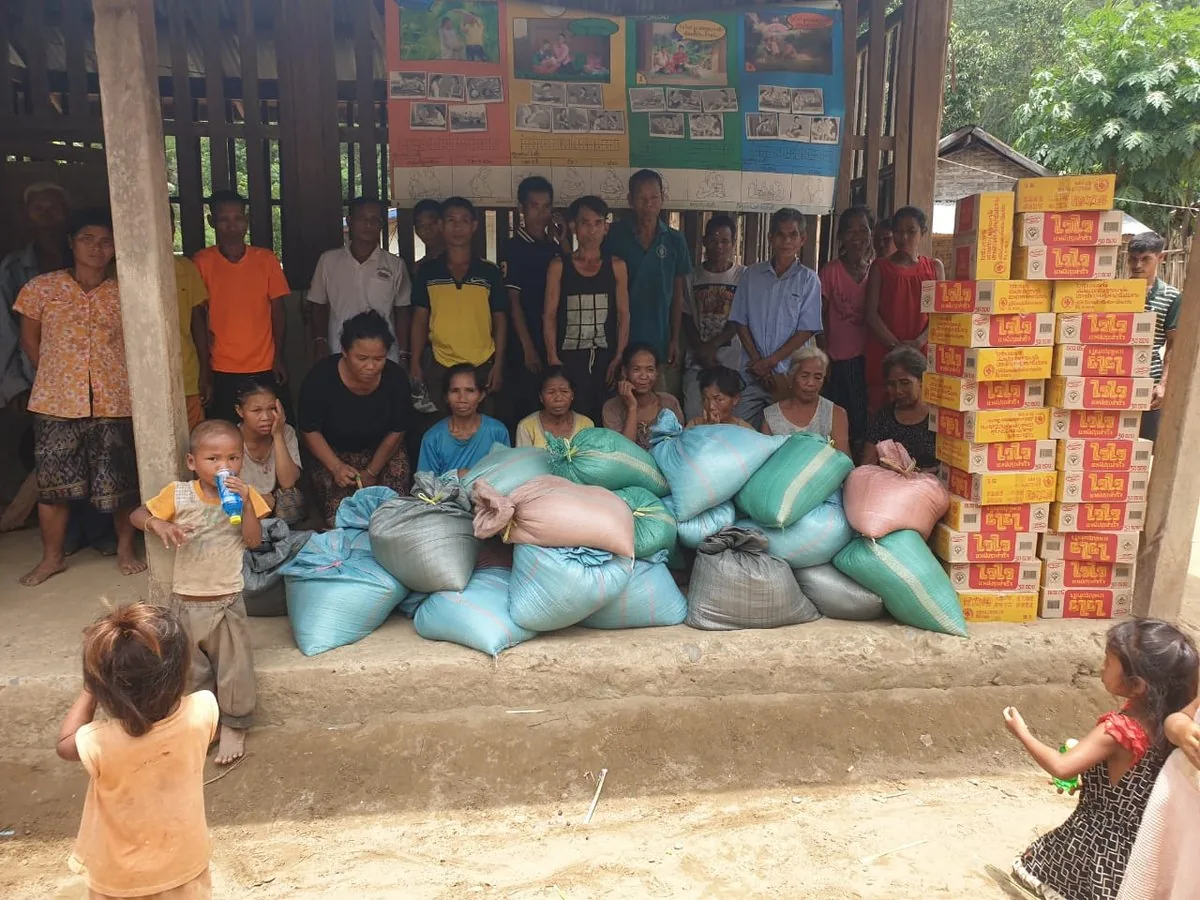 Caleb Lim visiting Laos village community — Asia Eco Farm CSR July 2023